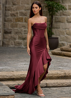 Siren Wein Meerjungfrau-Ballkleid image7