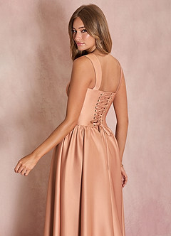 Ariella Light Coral Maxi Dress image4