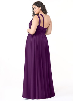 Azazie Molly Bridesmaid Dresses A-Line One Shoulder Chiffon Floor-Length Dress image9