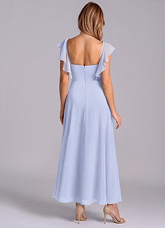 Azazie Leilani Bridesmaid Dresses Lavender A-Line Ruched Chiffon Dress image2