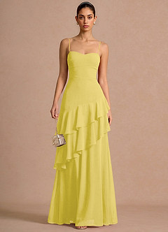 Celestia Pastel Yellow Maxi Dress image3
