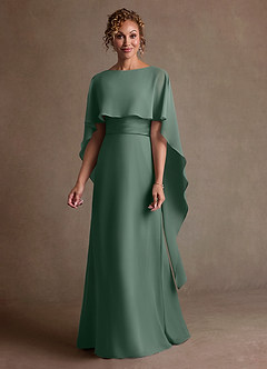 Azazie Marilla Suknie dla Matki Panny Młodej Linia A Pofałdowany Szyfon Długość podłogi Sukienka image4