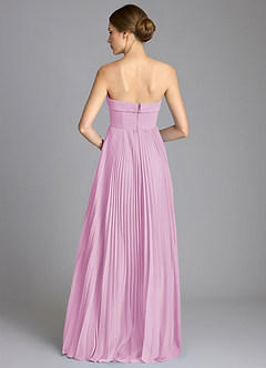 Azazie Mariana Brudtärnklänningar Klä av A-Linje i Chiffong Axelbandslös Godisrosa image5