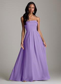 Azazie Lucienne Bridesmaid Dresses Tahiti A-Line Strapless Chiffon Convertible Dress image1