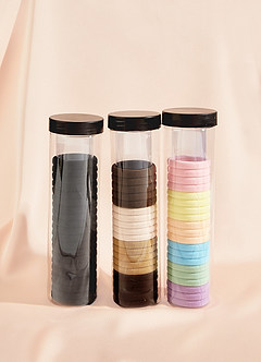 front 60 PCS Soft Seamless Scrunchie Set
