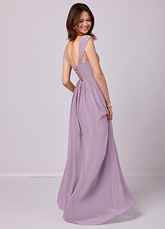 Barbie ♥ Azazie Bridesmaid Dresses Wisteria A-Line Corset Chiffon Dress image4