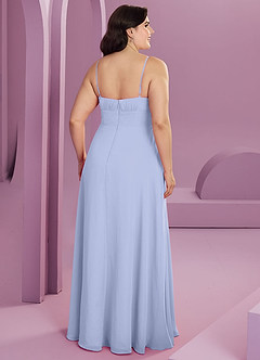 Barbie ♥ Azazie Jurken voor bruidsmeisjes Jurk van Chiffon met A-Lijn met Zakken Lavendel image2