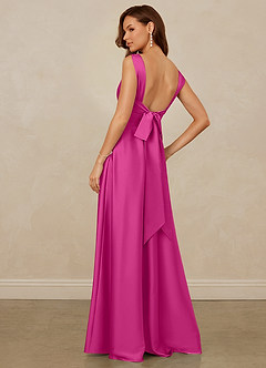 Christian Siriano Bridal for Azazie 1001 Bridesmaid Dresses Fuchsia A-Line Sweetheart Neckline Stretch Satin Dress image2