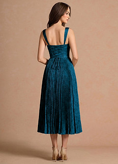 Isonelle Navy Black Midi Dress image2
