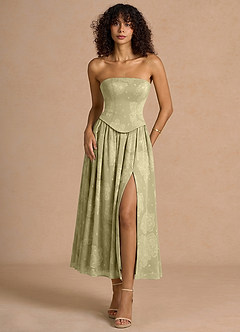 Vestido Celadón Midi Isaura image4