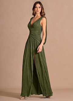 Quellia Moss Green Maxi Dress image4