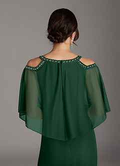 Azazie Junibee Abiti per la Madre della Sposa Abito Tubino in Maglia Lustrini Verde Scuro image6