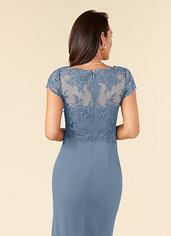 Azazie Carmen Kleider für die Brautmutter Etui Spitze Kleid Staubblau image6