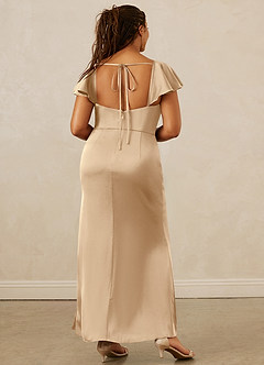 Christian Siriano Bridal for Azazie 1005 Brautjungfernkleider Etui Herzausschnitt Stretch-Satin Kleid Champagner image15