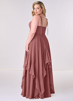 Barbie ♥ Azazie Brautjungfernkleider A-Linie Schleifen Chiffon Kleid Amethyst image7