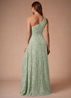 Hermosa Pistachio One Shoulder Maxi Dress image2