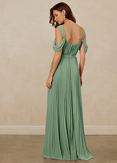 Christian Siriano Bridal for Azazie 1013 Brautjungfernkleider A-Linie Schulterfrei Chiffon Kleid Matcha image4