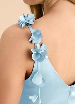 front Azazie Evelyn Junior Formal Dress