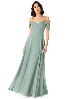 Azazie Tancie At-home Try On Dresses Vintage Mauve A-Line Off the Shoulder Chiffon Convertible Dress image1
