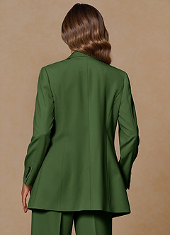 front Rowan Olive Refined Weave Performance blazer