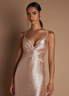 Vestido Oro Rosa Largo Shaya image5