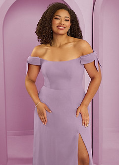 Barbie ♥ Azazie Bridesmaid Dresses Wisteria A-Line Off the Shoulder Chiffon Convertible Dress image11