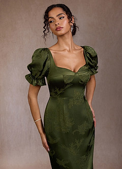 Allira Dark Moss Maxi Dress image1