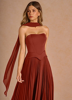 Vestido Terracota Largo Rylan image4