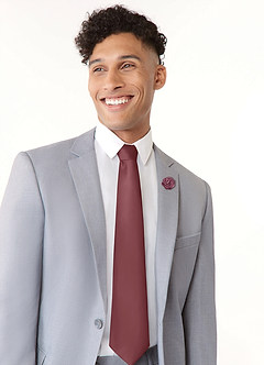 front Matte Satin Wide Tie