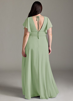 Azazie Kitr Final Sale Black A-Line Ruched Chiffon Dress image9