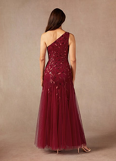 Azazie Backley Mère de la mariée Robes Robe Sirène en Paillettes Cabernet image3