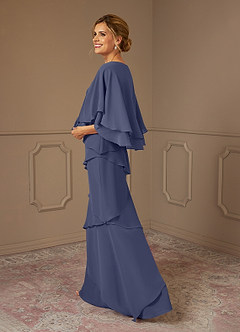 Azazie OHara Abiti per la Madre della Sposa Abito A-Line in Chiffon con Scollo a V Stormy image2