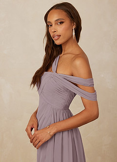 Christian Siriano Bridal for Azazie 1014 Bridesmaid Dresses Dusk A-Line Off the Shoulder Chiffon Dress image2