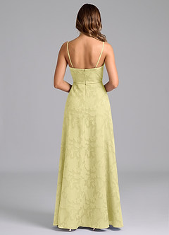 Azazie Wren Bridesmaid Dresses Lemon Sorbet A-Line Strapless Floral Burnout Dress image6