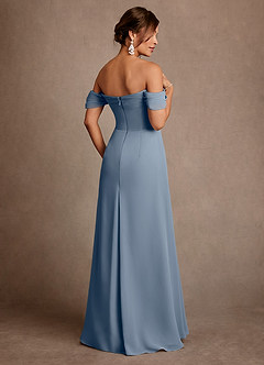 Azazie Amherst Mother of the Bride Dresses Twilight A-Line Off the Shoulder Chiffon Dress image3