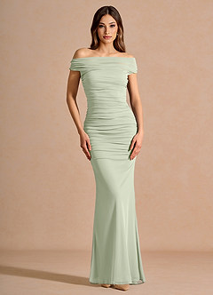 Coraliea Light Green Maxi Dress image4