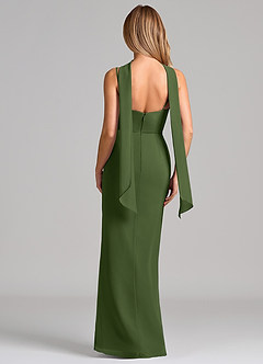 Azazie Calandra Suknie dla druhen Osłona Pofałdowany Szyfon Do ziemi Sukienka image2