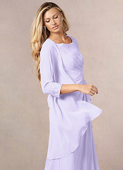 front Azazie Maura Chiffon Wrap
