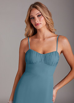 Azazie Breonna Final Sale Bermuda A-Line Sweetheart Neckline Chiffon Dress image5