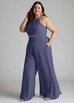 Azazie Kenzi Brautjungfernkleider Plissee Chiffon Overall/Jumpsuit Sturm image7