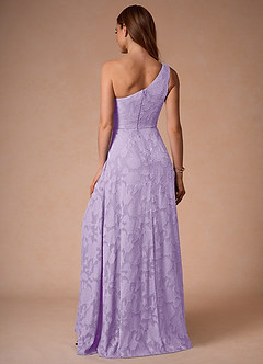 Hermosa Lilac One Shoulder Maxi Dress image2