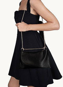 front Bolso bajo el brazo con cadena metálica