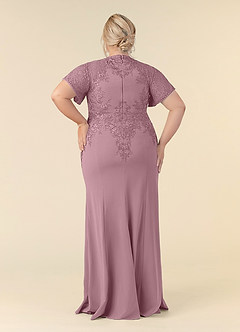 Azazie Adonna vestidos de madre de la novia Vestido de Rosa Polvorienta de Encaje de Sirena image9