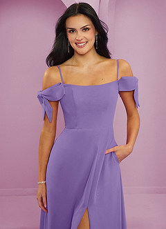 Barbie ♥ Azazie Bridesmaid Dresses Tahiti A-Line Off the Shoulder Chiffon Convertible Dress image3