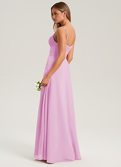 Azazie Terese Suknie dla druhen Linia A Pofałdowany Szyfon Do ziemi Sukienka image5