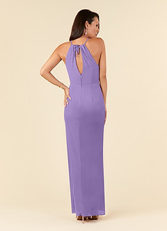 Azazie Hadid Mother of the Bride Dresses Tahiti Sheath Pleated Mesh Dress image5