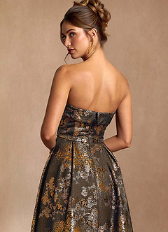 Xamira Teal Floral Maxi Dress image4