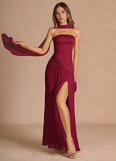 Alaina Merlot Maxi Dress image3