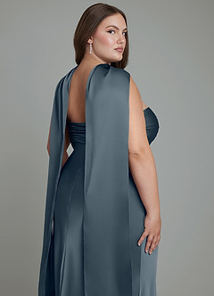 Azazie Saylor Bridesmaid Dresses Twilight Mermaid Strapless Stretch Satin Dress image19