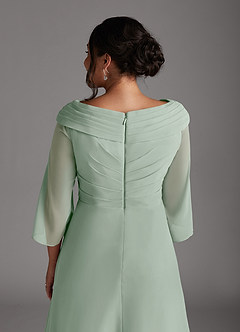 Azazie Jaycee Mother of the Bride Dresses Agave A-Line Chiffon Dress image10
